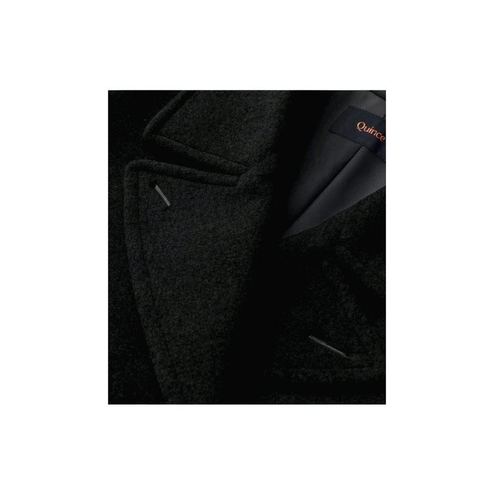 NWOT Quince Men's M Wool Cashmere Double-Breasted Officer Topcoat Quiet Luxury - Picture 8 of 14